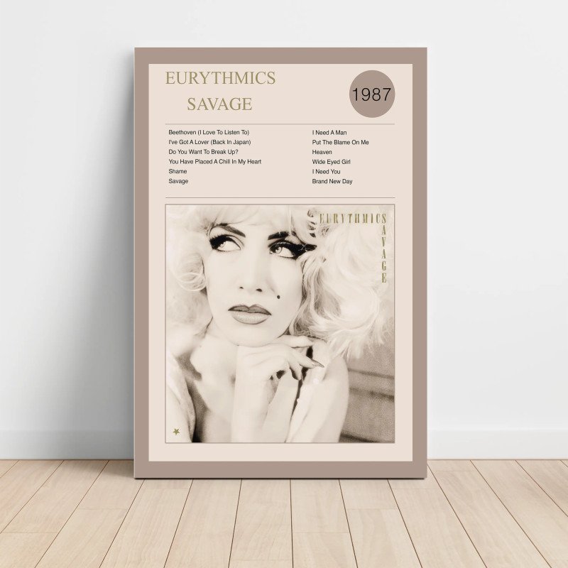 Eurythmics Savage Fine Art Album Poster - Music Decor Eurythmics Savage Fine Art Album Poster - Music Decor