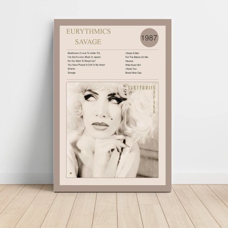 Eurythmics Savage Fine Art Album Poster - Music Decor