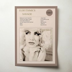 Eurythmics Savage Fine Art Album Poster - Music Decor