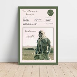 Gary Numan – Savage Songs From A Broken World Fine Art Album Poster