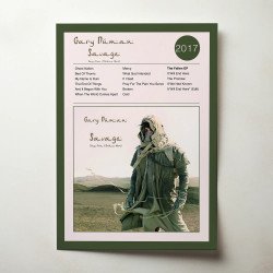 Gary Numan – Savage Songs From A Broken World Fine Art Album Poster