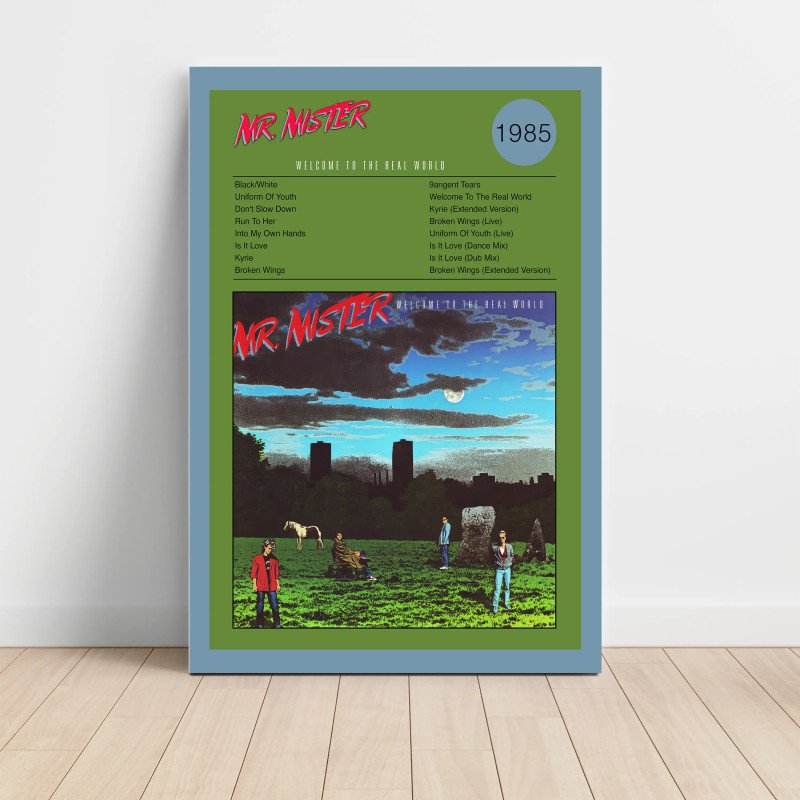Mr. Mister – Welcome To The Real World Fine Art Album Poster Mr. Mister – Welcome To The Real World Fine Art Album Poster