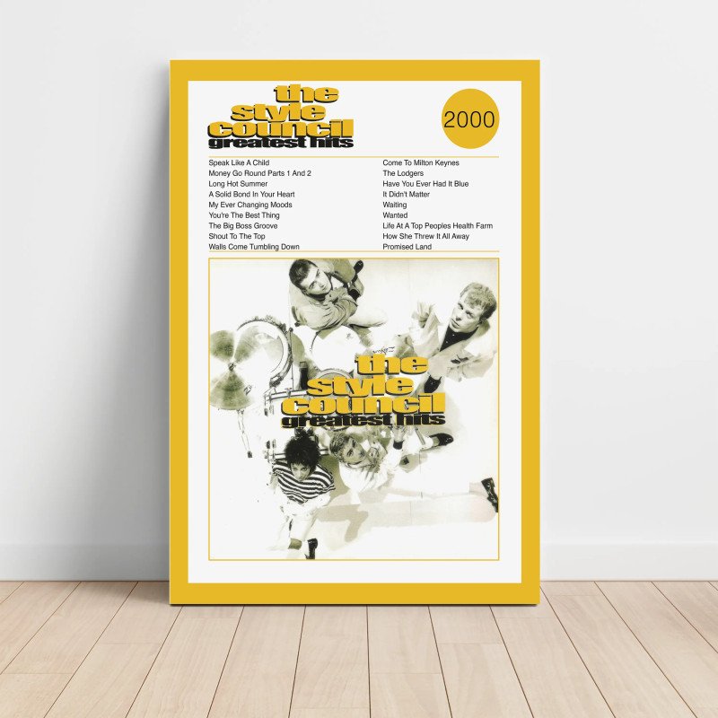 The Style Council – Greatest Hits Fine Art Album Poster The Style Council – Greatest Hits Fine Art Album Poster