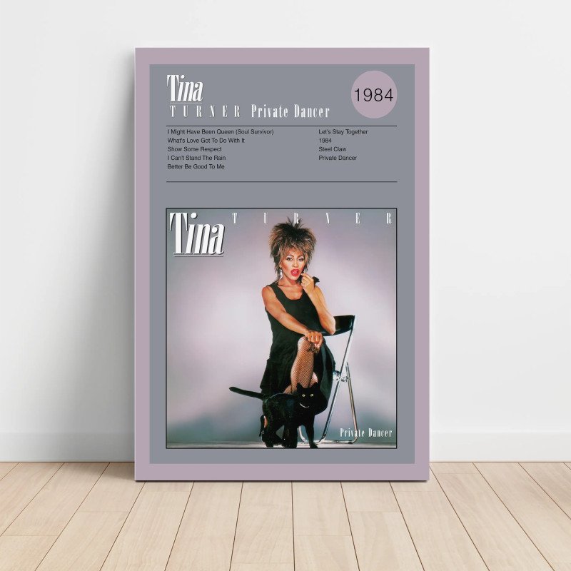 Tina Turner – Private Dancer Fine Art Album Poster