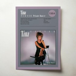 Tina Turner – Private Dancer Fine Art Album Poster