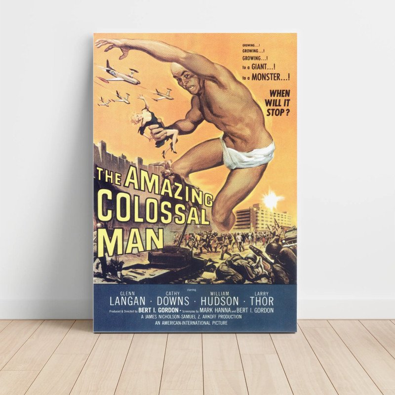 amazing colossal man Fine Art 1950's Movie Poster