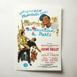 american in paris Fine Art 1950's Movie Poster