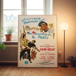 american in paris Fine Art 1950's Movie Poster