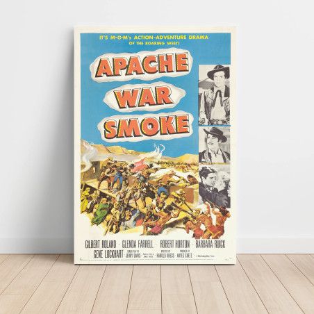 Apache War Smoke (1952) Fine Art Movie Poster