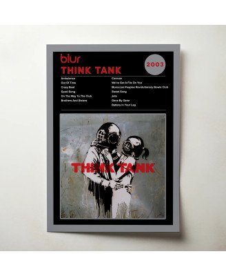 Blur - Think Tank Fine Art Album Poster - Music Wall Decor