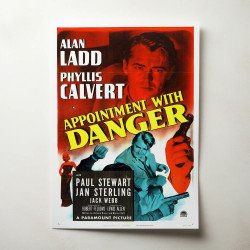 appointment with danger Fine Art 1950's Movie Poster