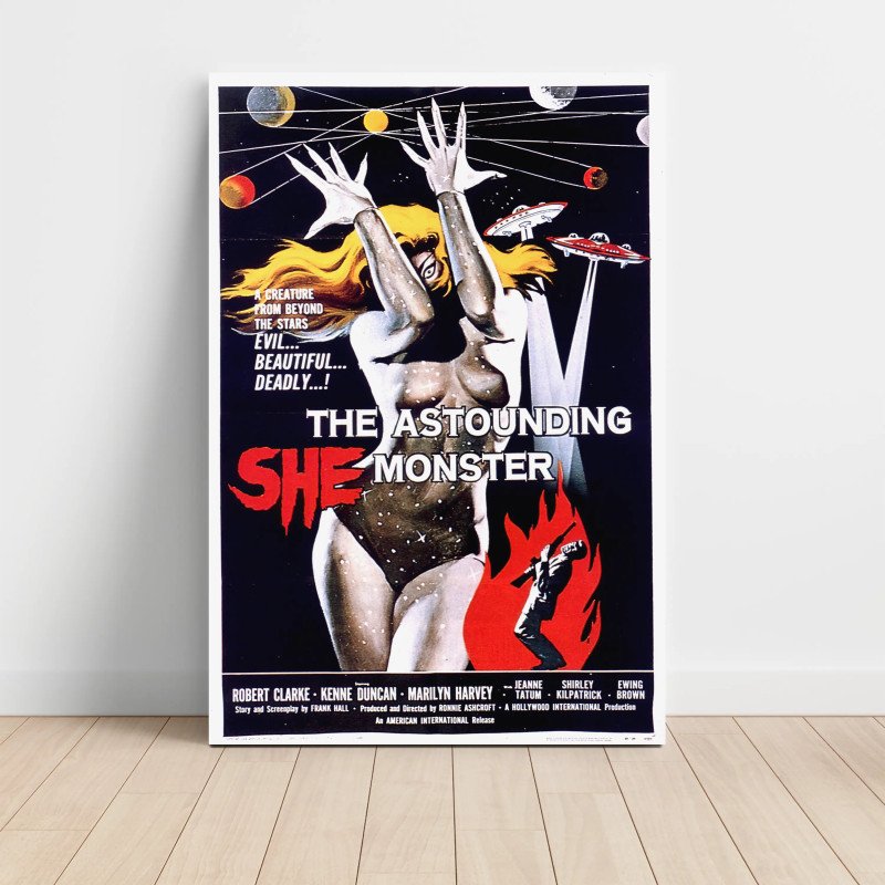 astounding she monster Fine Art 1950's Movie Poster