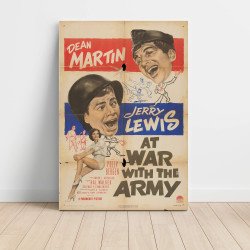 at war with the army Fine Art 1950's Movie Poster