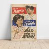 at war with the army Fine Art 1950's Movie Poster