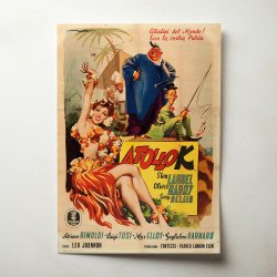 atollo k Fine Art 1950's Movie Poster Wall Art