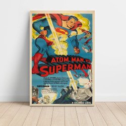 atom man vs superman Fine Art 1950's Movie Poster