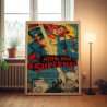 atom man vs superman Fine Art 1950's Movie Poster