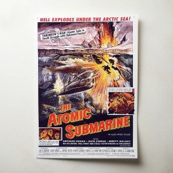 atomic submarine Fine Art 1950's Movie Poster