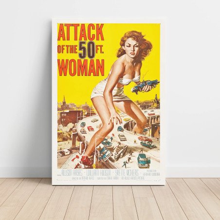 attack of the fifty foot woman Fine Art 1950's Movie Poster