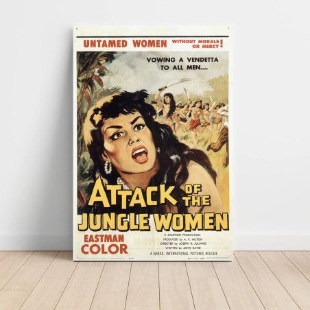 Attack of the Jungle Women (1959) Fine Art Movie Poster