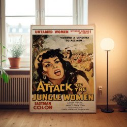 attack of the jungle women Fine Art 1950's Movie Poster