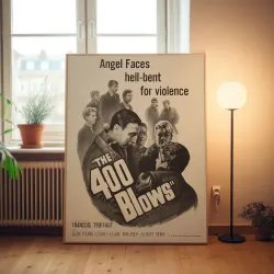 The 400 Blows Fine Art 1950's Movie Poster