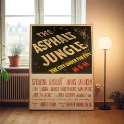 The Asphalt Jungle Fine Art 1950's Movie Poster