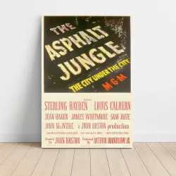 The Asphalt Jungle Fine Art 1950's Movie Poster
