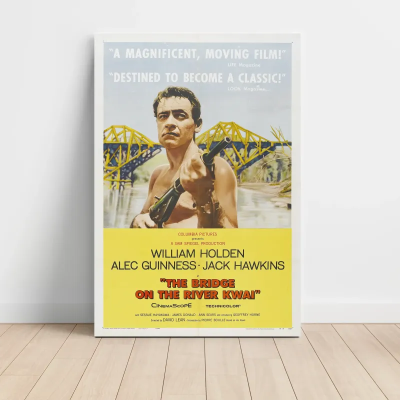The Bridge on the River Kwai Fine Art 1950's Movie Poster