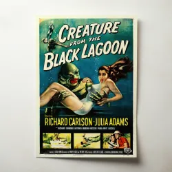 Creature From The Black Lagoon Fine Art 1950's Movie Poster