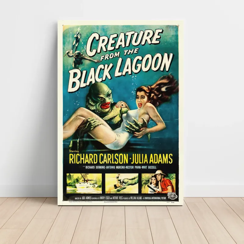 Creature From The Black Lagoon Fine Art 1950's Movie Poster Creature From The Black Lagoon Fine Art 1950's Movie Poster