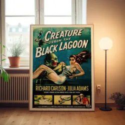 Creature From The Black Lagoon Fine Art 1950's Movie Poster