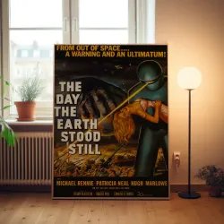 The Day The Earth Stood Still Fine Art 1950's Movie Poster