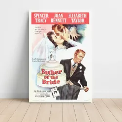 The Father Of The Bride Fine Art 1950's Movie Poster