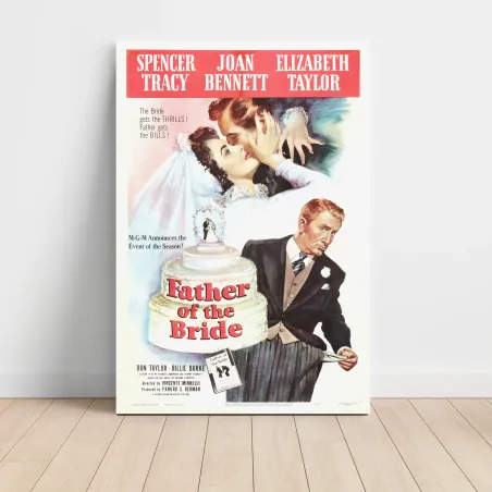 The Father Of The Bride Fine Art 1950's Movie Poster