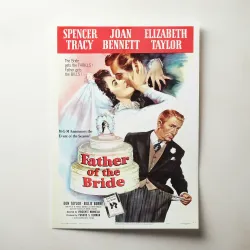 The Father Of The Bride Fine Art 1950's Movie Poster