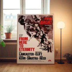 From Here To Eternity Fine Art 1950's Movie Poster