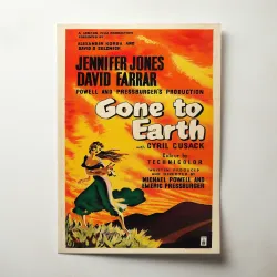 Gone To Earth Fine Art 1950's Movie Poster