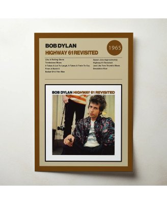 Bob Dylan – Highway 61 Revisited Fine Art Album Poster