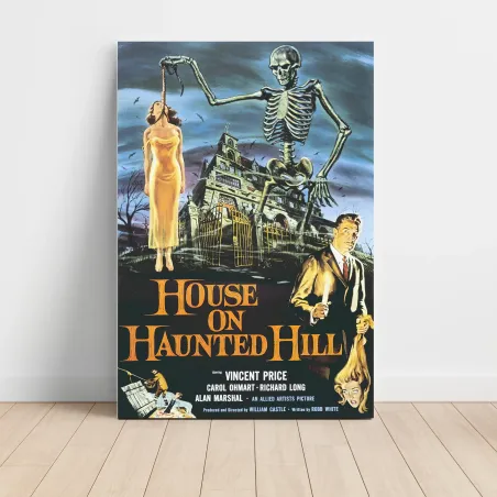House On Haunted Hill Fine Art 1950's Movie Poster