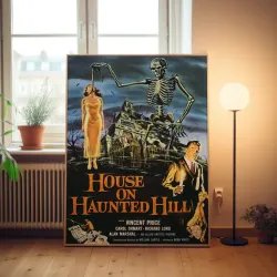 House On Haunted Hill Fine Art 1950's Movie Poster