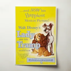 Lady and the Tramp (1955) Fine Art Movie Poster