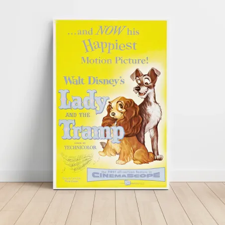 Lady and the Tramp (1955) Fine Art Movie Poster