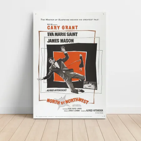 North by Northwest (1959) Fine Art Movie Poster