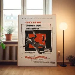 North By Northwest Fine Art 1950's Movie Poster