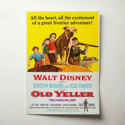 Old Yeller 1950's Fine Art Movie Poster - Classic Home Decor Art