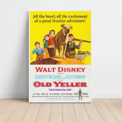 Old Yeller 1950's Fine Art Movie Poster - Classic Home Decor Art