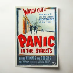Panic in the Streets Fine Art 1950's Movie Poster
