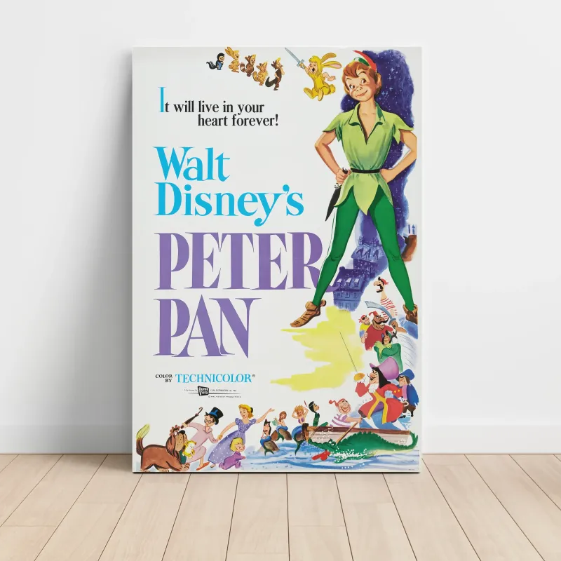 Peter Pan (1953) Fine Art Movie Poster