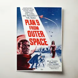 Plan Nine From Outer Space Fine Art 1950's Movie Poster